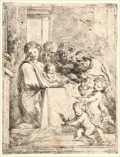 Bartolomeo Biscaino (Italian, 1632 - 1657). The Circumcision, 17th century. Etching.