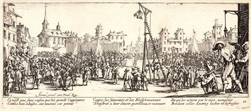 Jacques Callot (French, 1592 - 1635). Tortureâ€îThe Strappado (L'estrapade), 1633. From The Large