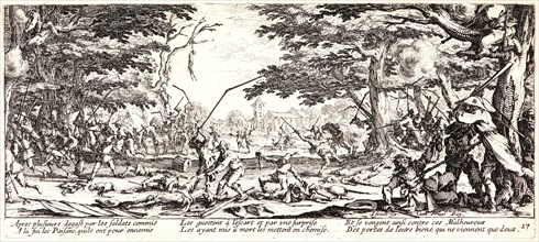 Jacques Callot (French, 1592 - 1635). Revenge of the Peasants (La Revanche des Paysans), 1633. From