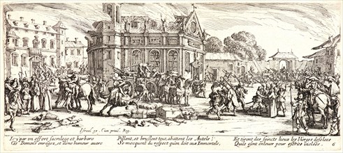 Jacques Callot (French, 1592 - 1635). Devastation of a Monastery (Dévastation d'un MonastÃ¨re),