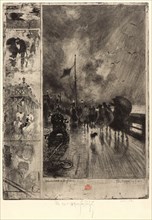 Félix Hilaire Buhot (French, 1847 - 1898). Landing in England (Un Débarquement en Angleterre), 1879