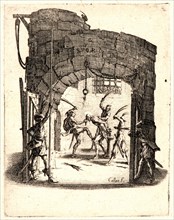 Jacques Callot (French, 1592 - 1635). Chist Is Beaten with Rods (Jésus est battu de verges), 1624.