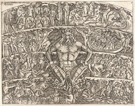 Anonymous (Italian). The Inferno According to Dante, ca. 1460-1480. Engraving on thin laid paper.