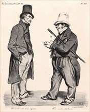 Honoré Daumier (French, 1808 - 1879). A Stockholder of Royal Bonds... (Un Rentier des bons royaux