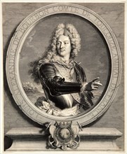 Pierre Drevet (French, 1663-1738) after Hyacinthe Rigaud (French, 1659 - 1743). Portrait of