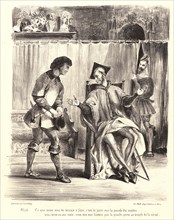 EugÃ¨ne Delacroix (French, 1798 - 1863). Mephistopheles Receiving the Student (MéphistophélÃ¨s