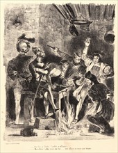 EugÃ¨ne Delacroix (French, 1798 - 1863). Mephistopheles in the Studentsâ€ô Tavern (MéphistophélÃ¨s