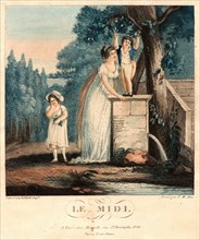 Pierre-Michel Alix (French, 1762 - 1817). Le Midi, ca. 1805-1810. Color aquatint. Plate: 135 mm x