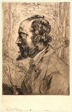 Félix Bracquemond (French, 1833 - 1914). Portrait of the Painter, Charles- Francois Daubigny, 19th