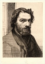 Félix Bracquemond (French, 1833 - 1914). Portrait of Alphonse Legros, 1875. Etching. Second of two