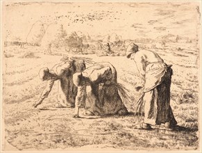 Jean-FranÃ§ois Millet (French, 1814 - 1875). The Gleaners (Les Glaneuses), ca. 1855-1856. Etching