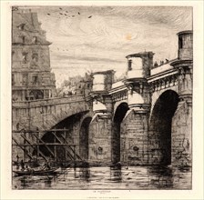 Charles Meryon (French, 1821 - 1868). Le Pont Neuf, 1853. Etching. Ninth state.