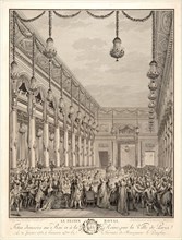Jean-Michel Moreau le Jeune (French, 1741-1814) after P. L. Moreau (French). The Royal Banquet