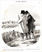 Honoré Daumier (French, 1808 - 1879). Dire pourtant que c'est comme Ã§a qu'on améliore les chevaux.