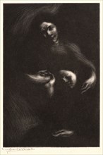 EugÃ¨ne CarriÃ¨re (French, 1849 - 1906). Homage to Tolstoi, 1901. Lithograph.