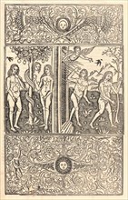 Anonymous (Italian). Adam and Eve and the Serpentâ€îExpulsion from Paradise, ca. 1480-1500. From
