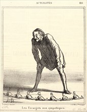Honoré Daumier (French, 1808 - 1879). Les Escargots non sympathiques, 1869. From Actualités.