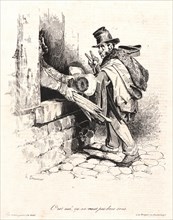 Honoré Daumier (French, 1808 - 1879). C'est usé, Ã§a ne vaut pas deux sous, 1833. From Série