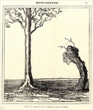 Honoré Daumier (French, 1808 - 1879). Ou il n'y a plus de sÃ¨ve le printemps perd ses droits, 1872.