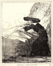 Honoré Daumier (French, 1808 - 1879). En Espagne. â€îCharité Chrétienne, 1872. Lithograph on