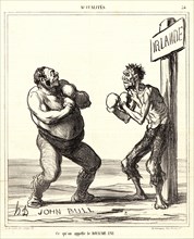 Honoré Daumier (French, 1808 - 1879). Ce qu'on appelle le ROYAUME-UNI, 1866. From Actualités.