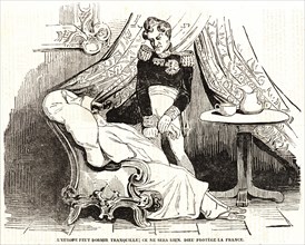 Honoré Daumier (French, 1808 - 1879). L'Europe peut dormir Tranquille; ce ne sera bien. Dieu