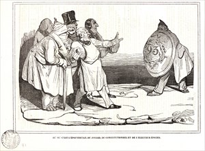 Honoré Daumier (French, 1808 - 1879). 93! 93! C'est l'épouvantail du jobard, du constitutionel et