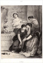 Narcisse Virgile Diaz de la Pen~a (French, 1808 - 1876). The Widow (La Veuve), 19th century.
