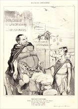 Honoré Daumier (French, 1808 - 1879). Marius Ã  Carthage, 1842. From Histoire Ancienne. Lithograph