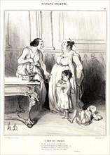 Honoré Daumier (French, 1808 - 1879). La MÃ¨re des Gracques, 1842. From Histoire Ancienne.