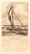 Charles Meryon (French, 1821 - 1868). Swift-Sailing Proa, Mulgrave Archipelago, Oceania