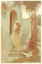 Guillaume Dubufe (French, 1853 - 1909). L'Enfant, 1899. Color lithograph on wove paper. Sheet: 405