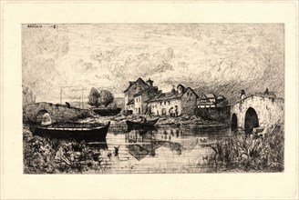 Adolphe Appian (French, 1818 - 1898). Before the Rain, Villeneuve (Avant la Pluie, Village de