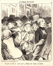 Honoré Daumier (French, 1808 - 1879). Free Admission Day (Un jour ou` l'on ne paye pas...), 1852.