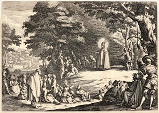 Jacques Callot (French, 1592 - 1635). Saint Amond Preaching, ca. 1631-1634. Etching. Fourth of five