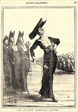 Honoré Daumier (French, 1808 - 1879). Une invasion remplace l'autre, 1871. From Actualités.
