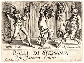 Jacques Callot (French, 1592 - 1635). Balli di Sfessania, Title Plate, 1622 and later. From Balli