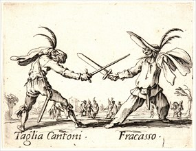 Jacques Callot (French, 1592 - 1635). Taglia Cantoni and Fracasso, 1622 and later. From Balli di