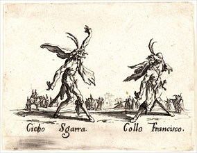 Jacques Callot (French, 1592 - 1635). Cicho Sgarra and Collo Francisco, 1622 and later. From Balli
