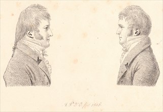 Duc de Montpensier (French, 1775 - 1807). Portraits of Louis-Philippe, Duc d'Orleans and
