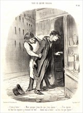 Honoré Daumier (French, 1808 - 1879). J'veux Ã  boire!..., 1849. From Tout ce qu'on voudra.