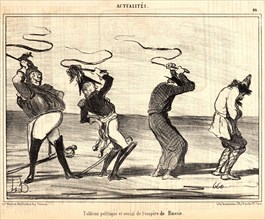 Honoré Daumier (French, 1808 - 1879). Tableau politique et social de l'empire de Russie, 1854. From