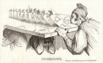 Honoré Daumier (French, 1808 - 1879). Rois de l'Europe, tenez-vous bien; Le mois de juillet ne vous