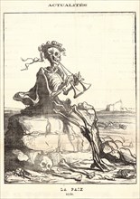 Honoré Daumier (French, 1808 - 1879). La Paixâ€îIdylle, 1871. From Actualités. Lithograph on