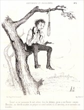 Honoré Daumier (French, 1808 - 1879). Quand on est possesseur de cent actions..., 1840. From