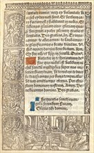 Anonymous (French). Sheet from a Book of Hours, 1520. Metal cut on vellum.