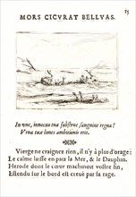 Jacques Callot (French, 1592 - 1635). Les Dauphins et le Crocodile, 17th century. From The Life of