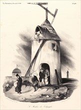Honoré Daumier (French, 1808 - 1879). Le Moulin du Telegraphe, 1834. Lithograph on white wove paper