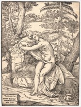 NicolÃ² Boldrini (Italian, born ca. 1500) after Titian (Italian (Venetian), ca. 1488 - 1576). Venus