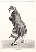 Honoré Daumier (French, 1808 - 1879). M. Keratr., 1833. Lithograph on white wove paper. Image: 278